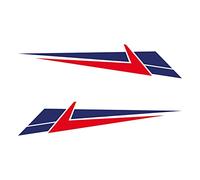 Gesar Motorhome Sticker - Adhesive Strips for Campers - Decorative Stickers for Both Sides - Accessories for Motorhome - Motorhome Stickers - Vinyl Camper Decals (Red - Blue)