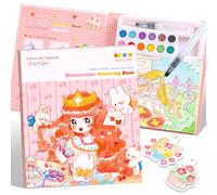 gesboole Paint with Water Coloring Books for Kids Ages 3-5, 4-8 - Cute Coloring Book for Teens,Arts and Crafts for Kids Ages 3 4 5 6 7 8+, Birthday Gift Toys for Girls Boys,Travel Toys -Princess