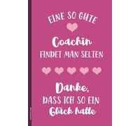 Geschenk für Coach: A5 Notizbuch liniert für beste Coaching Danke Geschenkidee an Trainerin Teamcoach und Businesscoach Kleinigkeit zum Geburtstag Jubiläum und Abschied nach Training und Mentoring