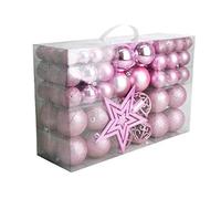 Geschenkestadl 100 Christmas Baubles And Star Tree Topper