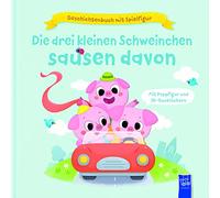 Geschichtenbuch mit Spielfigur: Die drei kleinen Schweinchen sausen davon