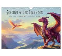Geschöpfe der Legenden - Eine Reise durch die Welt mystischer Wesen (Wandkalender 2027 DIN A4 quer), CALVENDO Monatskalender: Legendäre, mystische ... Kraft in epischen, atmosphärischen Szenerien