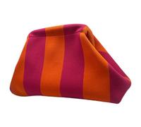 Gesenhui Straw Woven Handbags for Women - Crochet Summer Beach Dumpling Stripes Clutch Purses