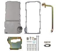 GESEXI 302-1 LS Swap Retrofit Aluminum Oil Pan Kit Compatible with 1955-1987 GM Muscle Classic Car Truck LS1 LS6 LS2 LS3 LS6 LSX 4.8L, 5.3L, 5.7L, 6.0L, 6.2L Engines