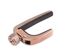 geshiglobal Acoustic Folk Guitar Capo, Metal Change Tone Clip Musical Instrument Accessory Red Copper