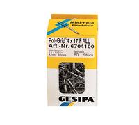 Gesipa 1464826" PolyGrip Stainless Steel Blind Rivets, Silver, 4 x 17 mm, Set of 50 Pieces