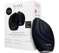 GESKE SmartAppGuided™ Sonic Facial Brush 5 in 1 | vibrating electric facial cleansing brush | soft silicone brush | professional facial cleanser | skin cleanser & exfoliator | face massager