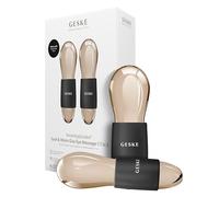 GESKE SmartAppGuided™ Cool & Warm Duo Eye Massager | 7 in 1 | Time-saving Dual Massager | For Eyes & Face | Battery-free Cooling & Warming | Firms, Relaxes & De-Puffs Skin