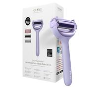 GESKE SmartAppGuided™ MicroNeedle Face & Body Roller | 9 in 1 | Derma Roller | Electric roller with rose quartz | Microneedling device | Needle roller | Beauty roller for face and body