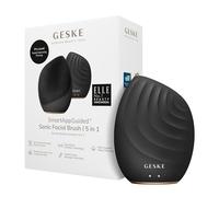 GESKE SmartAppGuided™ Sonic Facial Brush 5 in 1 | Vibrating Electric Facial Cleansing Brush | Soft Silicone Brush | Professional Facial Cleanser | Skin Cleanser & exfoliator | face Massager