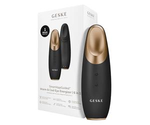 GESKE SmartAppGuided™ Warm & Cool Eye Energizer | 6 in 1 | Heated eye massager | Combat dark circles & under-eye bags | Refresh droopy eyelids | Anti-stress & relaxation | Sonic massaging