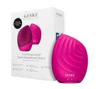 GESKE Sonic Facial Brush 5 in 1 | Face Exfoliator Soft Silicone Brush | SmartAppGuided™ | Vibrating Electric Facial Cleansing Brush | Face Massager | Lymphatic Drainage