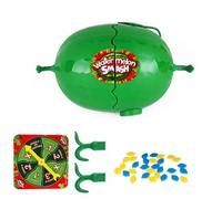 Gesmay Watermelon Smash Game | Watermelon Toys for Kids | Don't Crack The Watermelon | Watermelon Party Supplies | Family Gathering & Interactive Party Game with Turntable, Watermelon Seeds