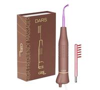 GESS DARS Argon and Neon Gas High Frequency Massage Device with 2 Electrodes for Face and Hair - High Frequency Bar for Acne Treatment, Anti-Aging