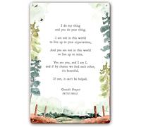 Gestalt Prayer Metal Sign by Fritz Perls Quotes Poster for Kitchen Print Decor Metal Painting for Bedroom Pictures Bathroom Decorations Man Cave Bar Gifts 6x8 Inch