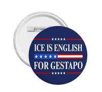 Gestapo Ice pin buttonsIce Is English For Gestapo 5 Pcs Metal Pin Badge