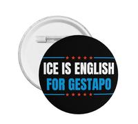 Gestapo Ice pin buttonsIce Is English For Gestapo 5 Pcs Metal Pin Badge
