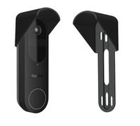 GESTECH No Drill Weather Rain Cover Compatible With Reolink 2K Battery Video Doorbell, Black, Anti Glare, Made in UK, Rain Guard