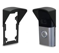 GESTECH RingDoorbell Rain Cover for Battery Video Doorbell 1, 2, (2nd Gen), 3, 3, 3rd Gen, Plus, 4, (2004), Anti-Glare Weather Protector, Mounting Plate, Sturdy, Slim, Angle Mount Friendly, Made in UK