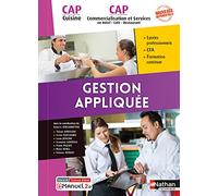 Gestion appliquée CAP Cuisine/ CAP Commercialisation et Services en Hôtel - Café - Restaurant 1ère et 2ème années élève - 2021