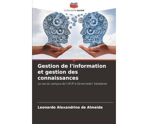 Gestion de l'information et gestion des connaissances: Le cas du campus de l'UFJF à Governador Valadares