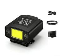 Gesture Control Headlamp Red for White Light 20h Runtime Gesture | Wave hand to switch, hands-free operation, smart gesture tech, for ideal for dark tasks, easy control(F)