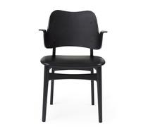 Gesture Dining Chair with Seat Upholstery Black Black Birch/Prescott 207