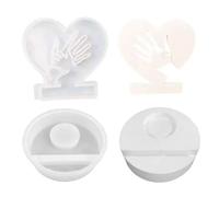 Gesture Holder Silicone Molds Big Hands in Small Hand Candlestick Molds Resins Castings Soap Big Hands in Small Hand Candlestick Gesture Holder Silicone