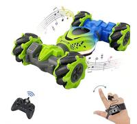 Gesture RC Car - 1:24 4WD Transforming Off-Road Stunt Car with Gesture & Remote Control, 360° Flips, Drift, LED Lights & Music, All-Terrain Toy for Boys & Girls Ages 6-12