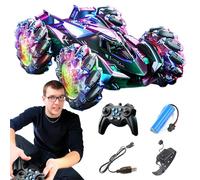 Gesture Sensing Stunt Car - Hand Controlled RC Vehicle, 360° Rotating Drift Truck, Light Up Music Toy, Premium Rechargeable Remote | Heavy Duty Exciting For Kids 8+ Indoor Outdoor Games