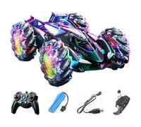 Gesture Sensing Stunt Car | Intelligent Toy Hand Controlled | Remote Twist Rotation Vehicle With Lights Music For Age 8 Plus Boys Girls Kids Gift Rechargeable Off Road Drift Wheel Dance Robot