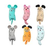 Gesuche 6 PCS Catnip Toys, Interactive Cat Toy Pack, Cat Chew Toy, Bite Resistant Catnip Toys for Cats, Cartoon Mice Catnip Filled Cat Teething Chew Toy