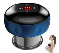 GesundPur Smart Cupping Massager,Electric Cupping Therapy Massager Set, Cup-Style Therapy & Gua Sha Tool, Relieves Muscle Pain, Promotes Blood Circulation (Blue,6-Speed Charging Board)