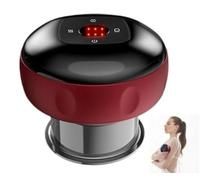 GesundPur Smart Cupping Massager,Electric Cupping Therapy Massager Set, Cup-Style Therapy & Gua Sha Tool, Relieves Muscle Pain, Promotes Blood Circulation (Red,6-Speed Charging Board)