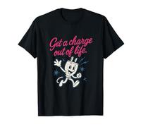 Get a Charge Out of Life Electrician Humor Graphic T-Shirt