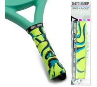 GET A GRIP - Custom Padel Racket Overgrips - Anti-Slip/Quick-Drying Padel Grip Tape - Precut Tennis & Squash Grip with Finishing Tape - Perfect Padel Gift (The Flow, 1 Grip)