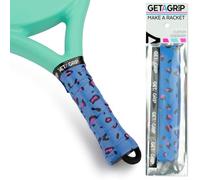 GET A GRIP - Custom Padel Racket Overgrips - Anti-Slip/Quick-Drying Padel Grip Tape - Precut Tennis & Squash Grip with Finishing Tape - Perfect Padel Gift (Change Your Spots, 1 Grip)