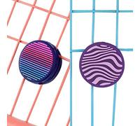 GET A GRIP Tennis Dampeners - Vibration Dampener for Tennis Rackets - Shock Absorbing, Reduce String Vibration & Improve Feel - Fun, Retro Designs - Tennis Accessories Gift (The Retro Duo)