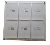 Get Acrylic Photo Frames - 6 Pocket Clear Acrylic Company Display/Notice Board. Wall Mount Display Board with A4 Pockets. Suitable for The Office, Workplace Or Home 70cm x 74.4cm (700mm x 744mm)