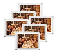 Get Acrylic Photo Frames - 6 x A3 Modern Wall Mounted Acrylic Photo Frame (37.7cm x 50cm) Stylish Frameless Picture Display Either Landscape Or Portrait