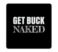 Get Buck Naked Customized Metal Signs Fashion Chic Backyard Wall Art Plaques Wall Décor Garage Signs for Coffee Bar Bathroom Living Room 12x12 Inch