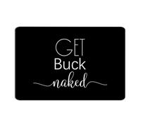 Get Buck Naked Hanging Metal Signs Outdoor Decorative Laundry Wall Art Plaques Man Cave Decor Garage Signs for Outdoor Entryway Business 12x18 Inch