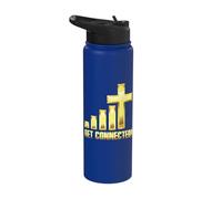 Get Connected WiFi Connection God Christian Stainless Steel Insulated Water Bottle