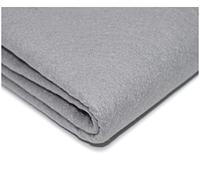 "Get Crafting" 100% Acrylic Felt Fabric Perfect for Arts & Crafts, Sewing Material - 150cm Wide, Available in 30 Vibrant Colours (200 x 150cm / 79" x 60" (Pre-Cut), Silver)