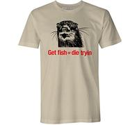 Get Fish or Die Tryin - The Daily Mash Official Merchandise - Mens T Shirt Sand