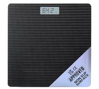Get Fit Bathroom Scales - Monitor Weight Loss - Digital Weighing Scale with High Precision Strain Gauge Sensor, LCD Display & Automatic On/Off - Room Temperature & Battery Health Indicator (BLACK)