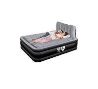 Get Fit Blow Up Air Bed With Built In Electric Pump & Free Inflatable Pillow in Black | Size: Single Get Fit Black Single