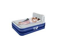 Get Fit Blow Up Air Bed With Built In Electric Pump & Free Inflatable Pillow in Navy | Size: King Get Fit Navy King
