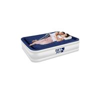 Get Fit Blow Up Air Bed with Built In Electric Pump Free Pillow Air Mattress in Navy | Size: Single Get Fit Navy Single