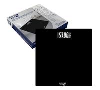 Get Fit Digital Weighing Bathroom Scale LCD Display, Automatic On/Off - 29x29cm - Black - Smart Scale
